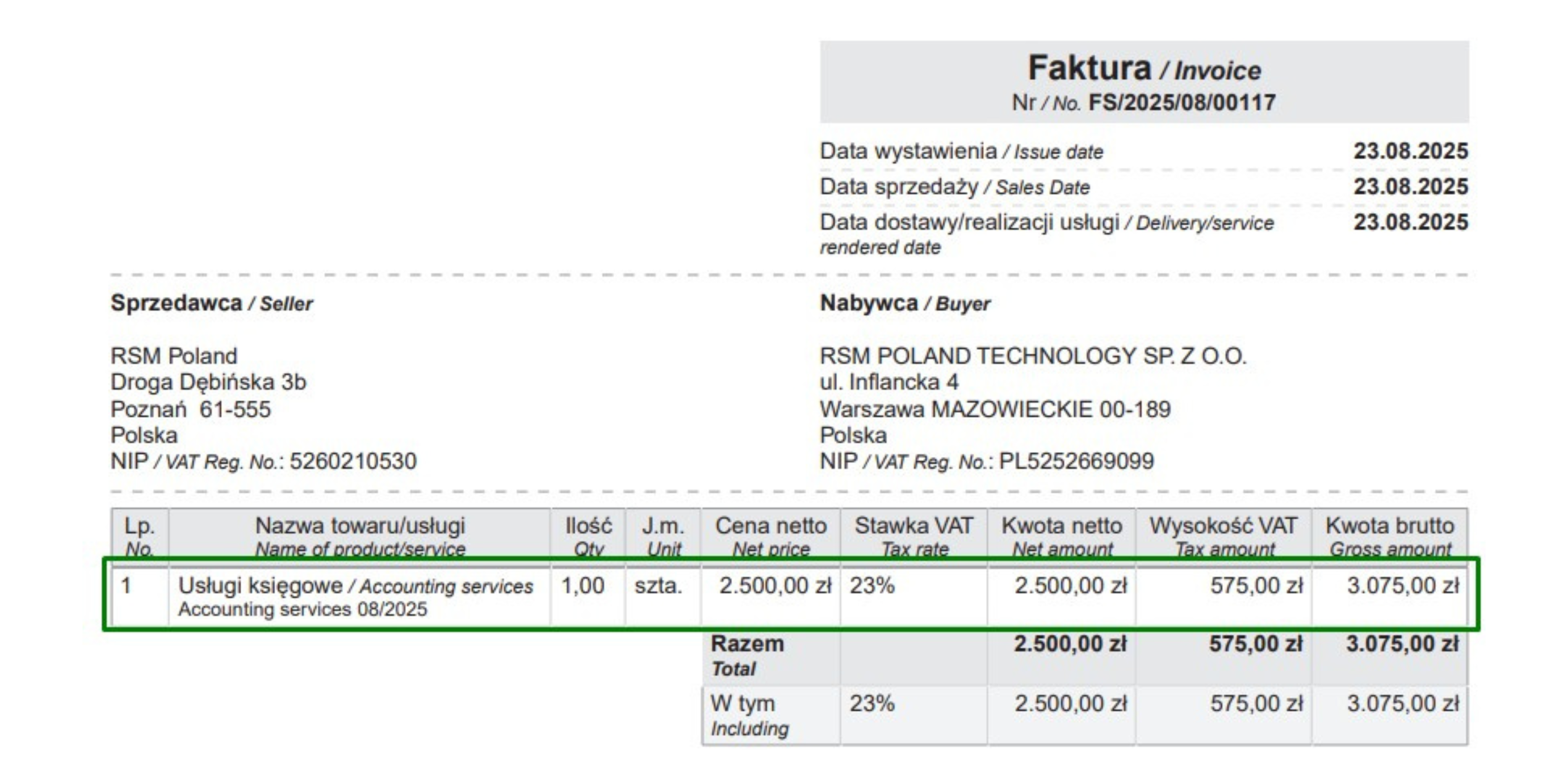 Oracle NetSuite Polish Localization Package Screenshot