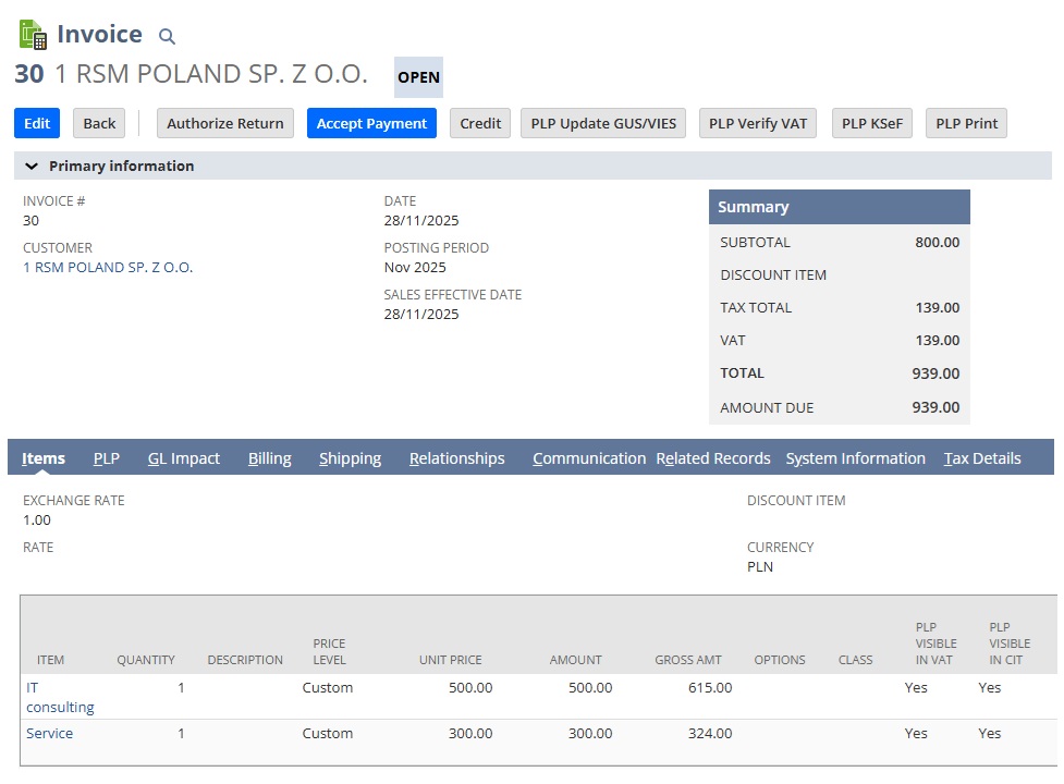 SuiteTax w Polskim Pakiecie Lokalizacyjnym