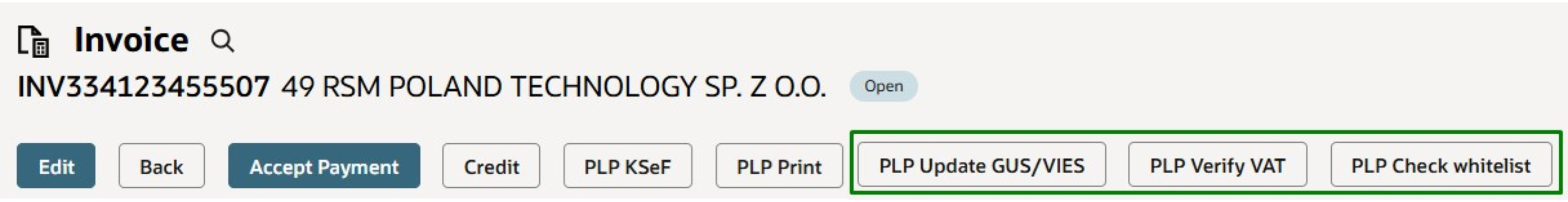 Screen z programu ERP Oracle NetSuite