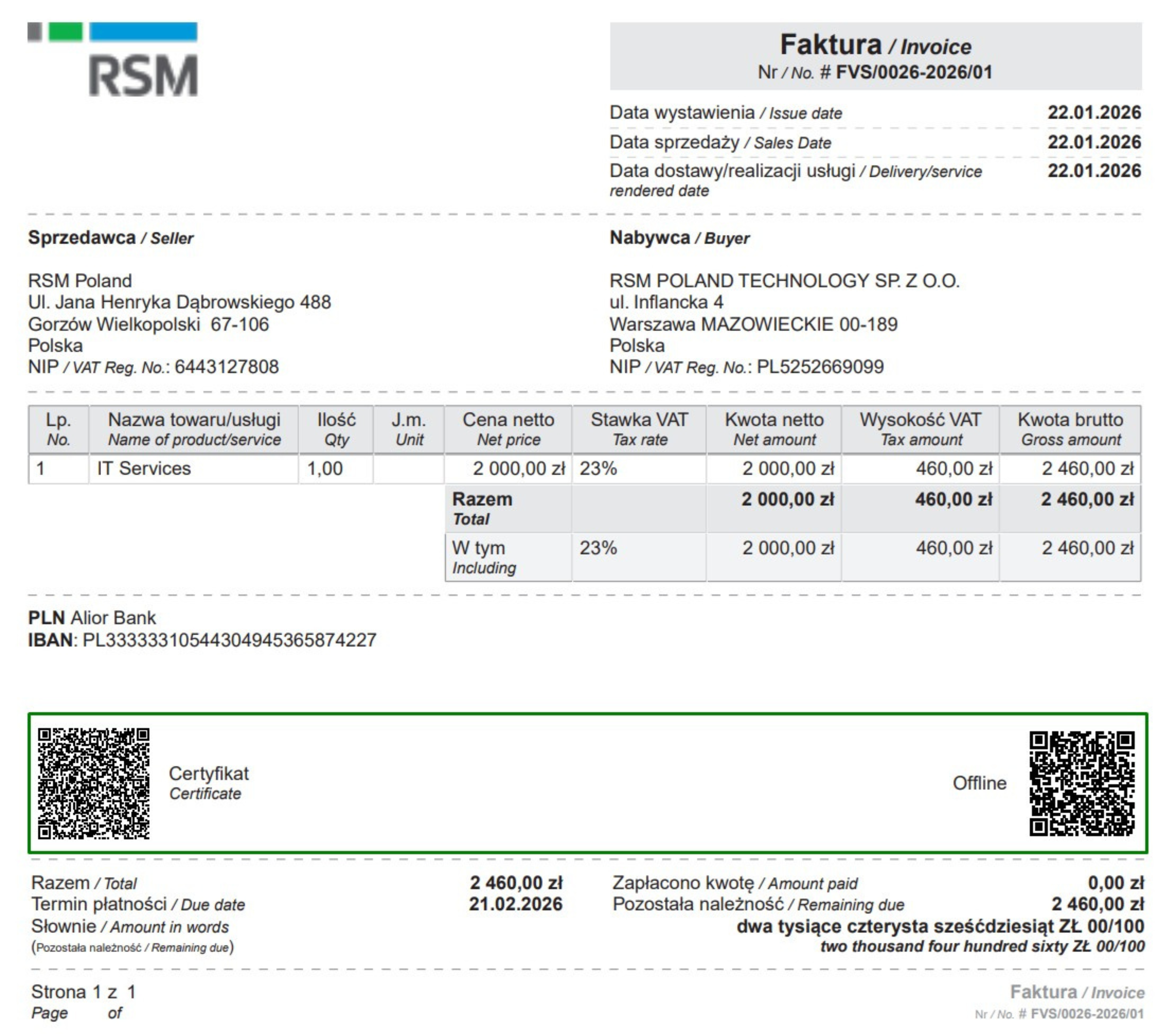 Screen z programu ERP Oracle NetSuite