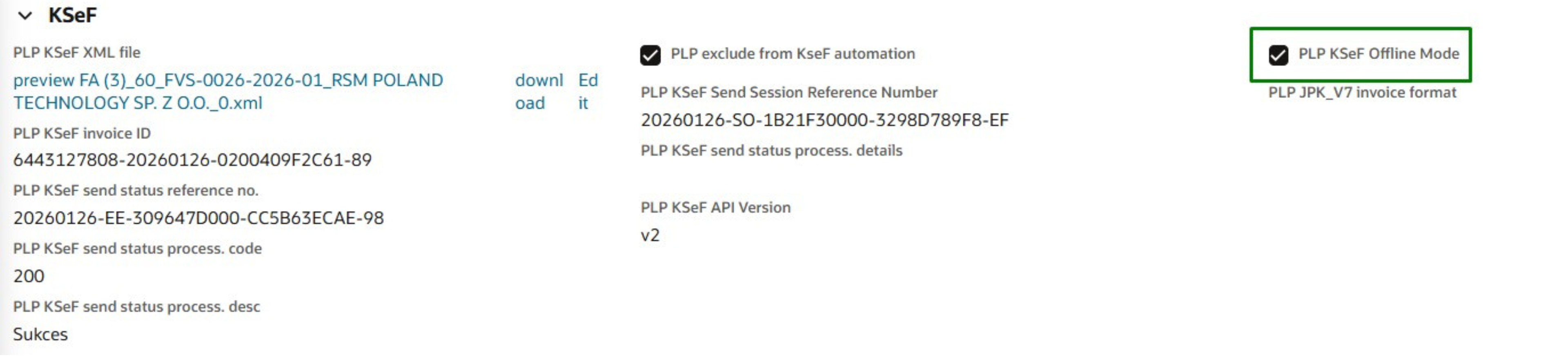 Screen z programu ERP Oracle NetSuite