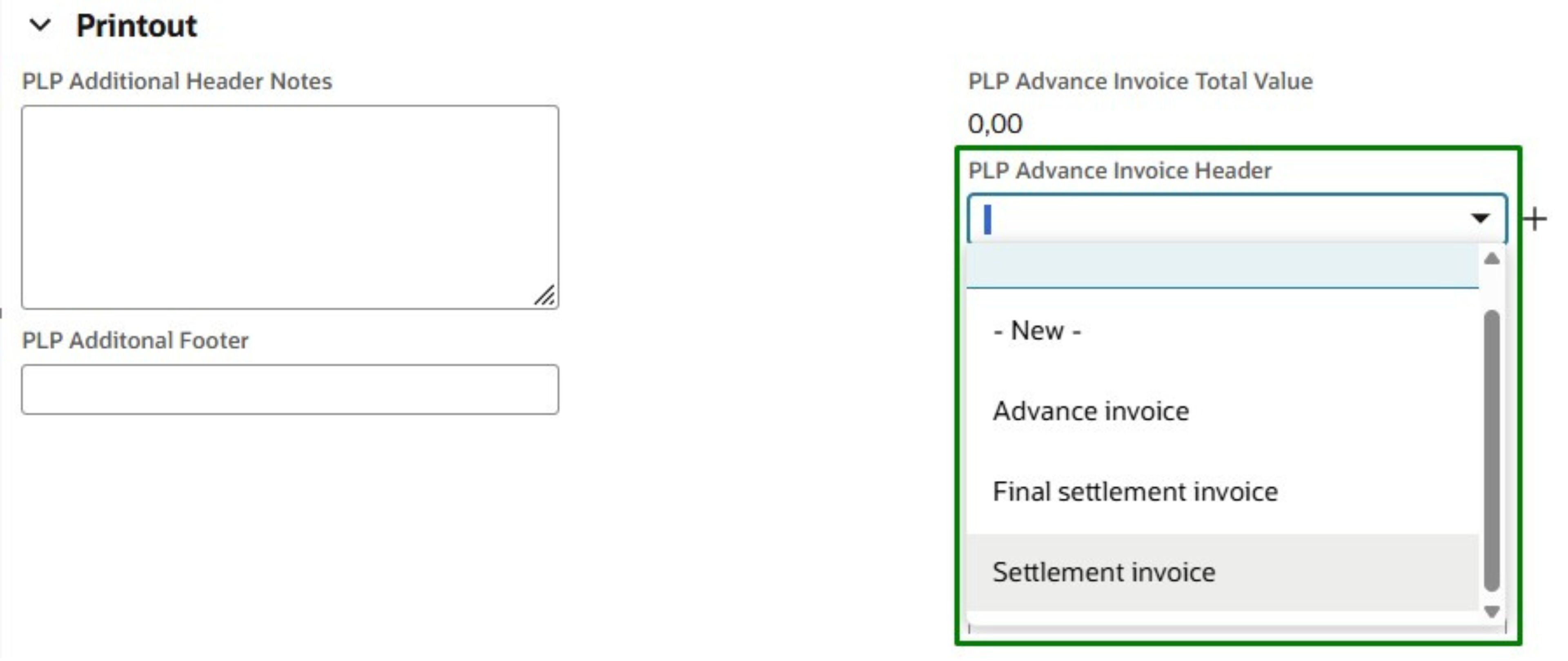 Screen z programu ERP Oracle NetSuite