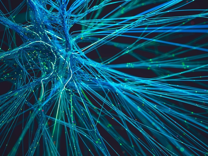 Abstrakcyjne połączone ze sobą linie