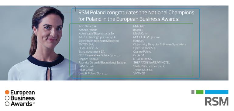 European Business Awards 2016/17 Poland