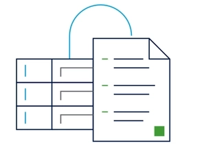 Prosta grafika wektorowa przedstawiająca dokument